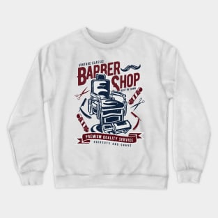 Vintage Barber Shop Crewneck Sweatshirt